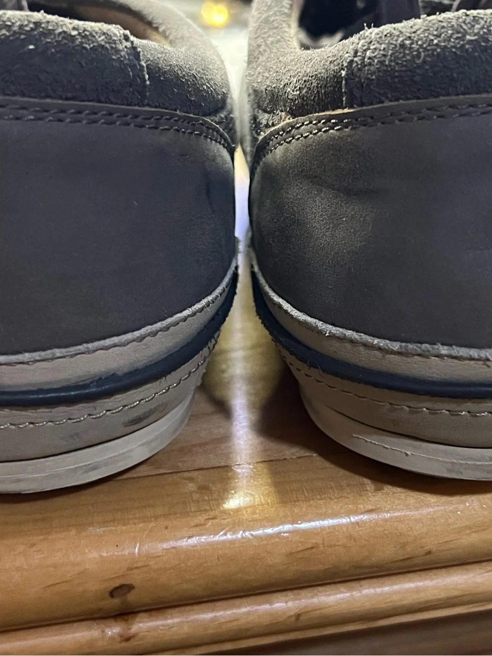 John Varvatos Gray Suede & Leather Lace-Up Dress Sneakers Men’s Size 8 M